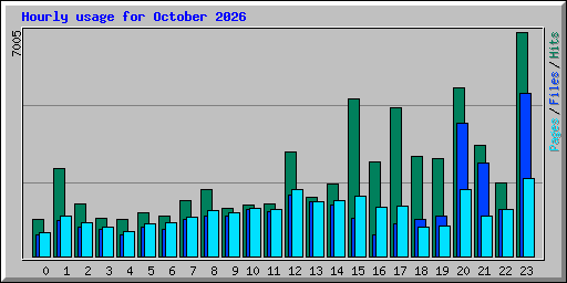 Hourly usage for October 2026